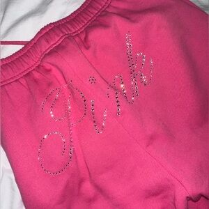 PINK Victoria's Secret Rhinestone Joggers Size XS